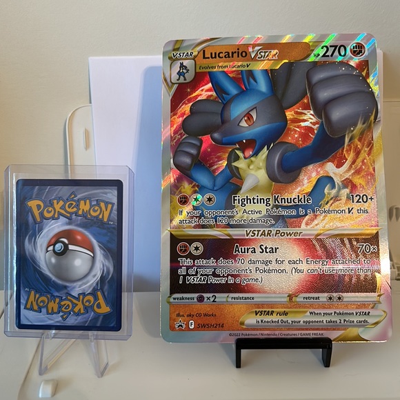 Jumbo Pokémon Lucario VSTAR card XL Excellent condition - Picture 2 of 5